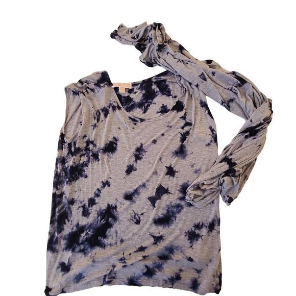MICHAEL Michael Kors Retro Tie Dyed T Shirt with Matching Scarf - Picture 1 of 10